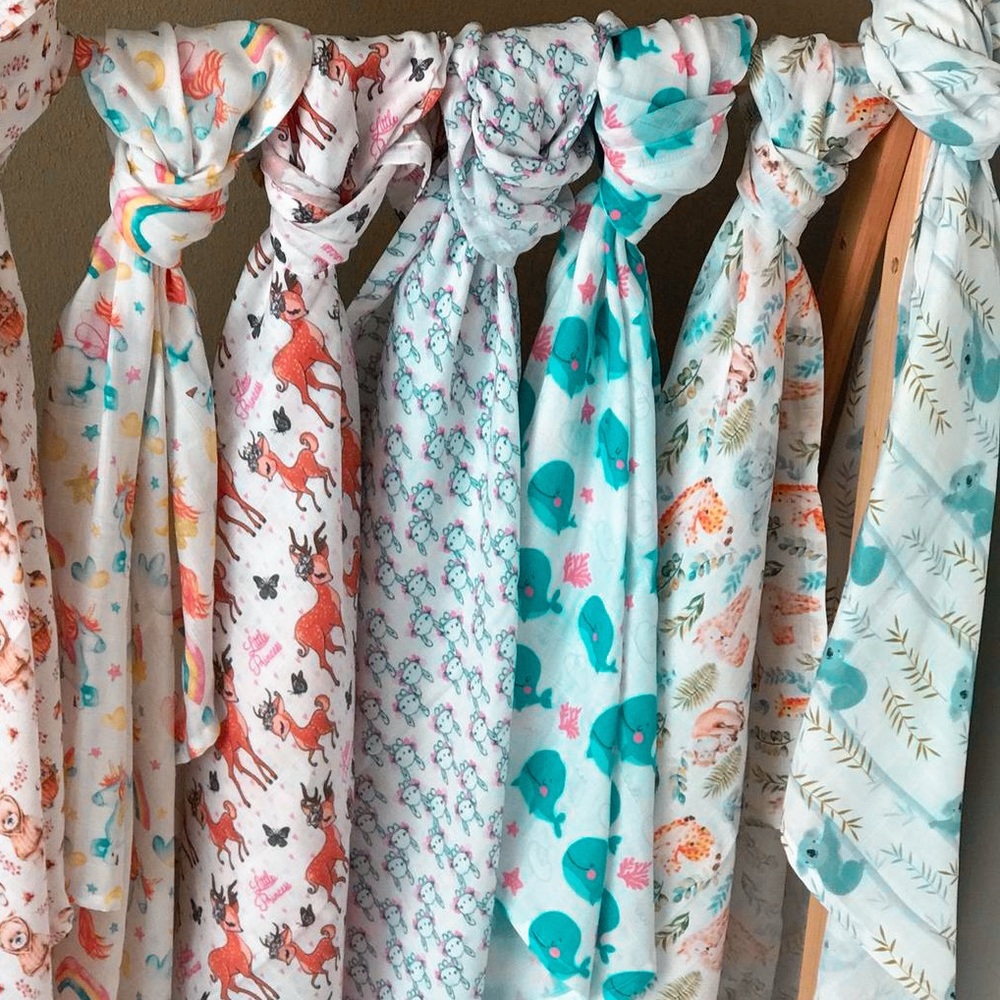 Organic Cotton Swaddle Blankets